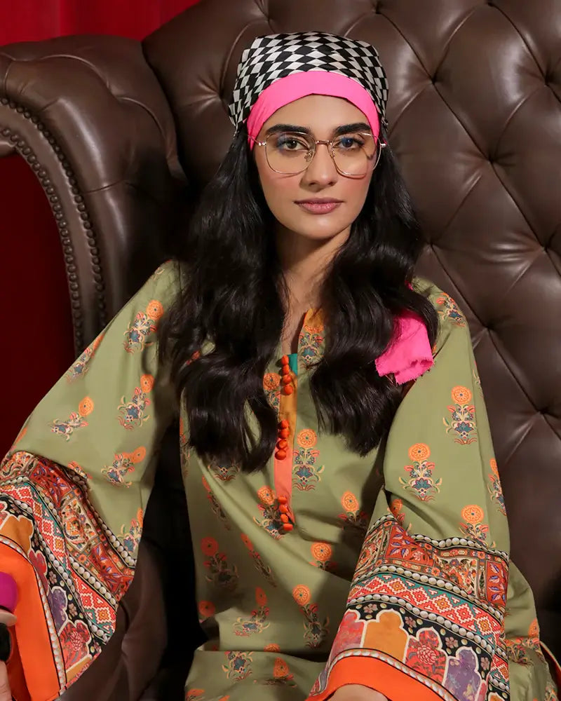 Maria Osama Khan Retro Ready to Wear 2Pc Suit - SUSAN