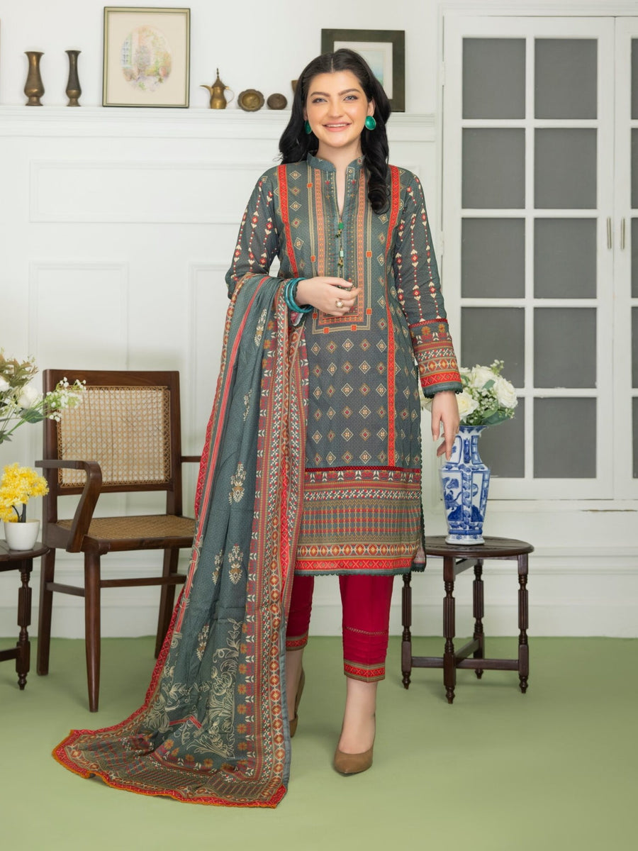 Regalia Salina Vol-10 Unstitched Digital Printed Lawn 3Pc Suit SV10-6