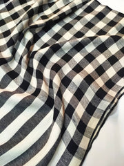 Womens Check Shawl Ultra Soft and Warm Fine Wool, Full Size SW21005 - FaisalFabrics.pk