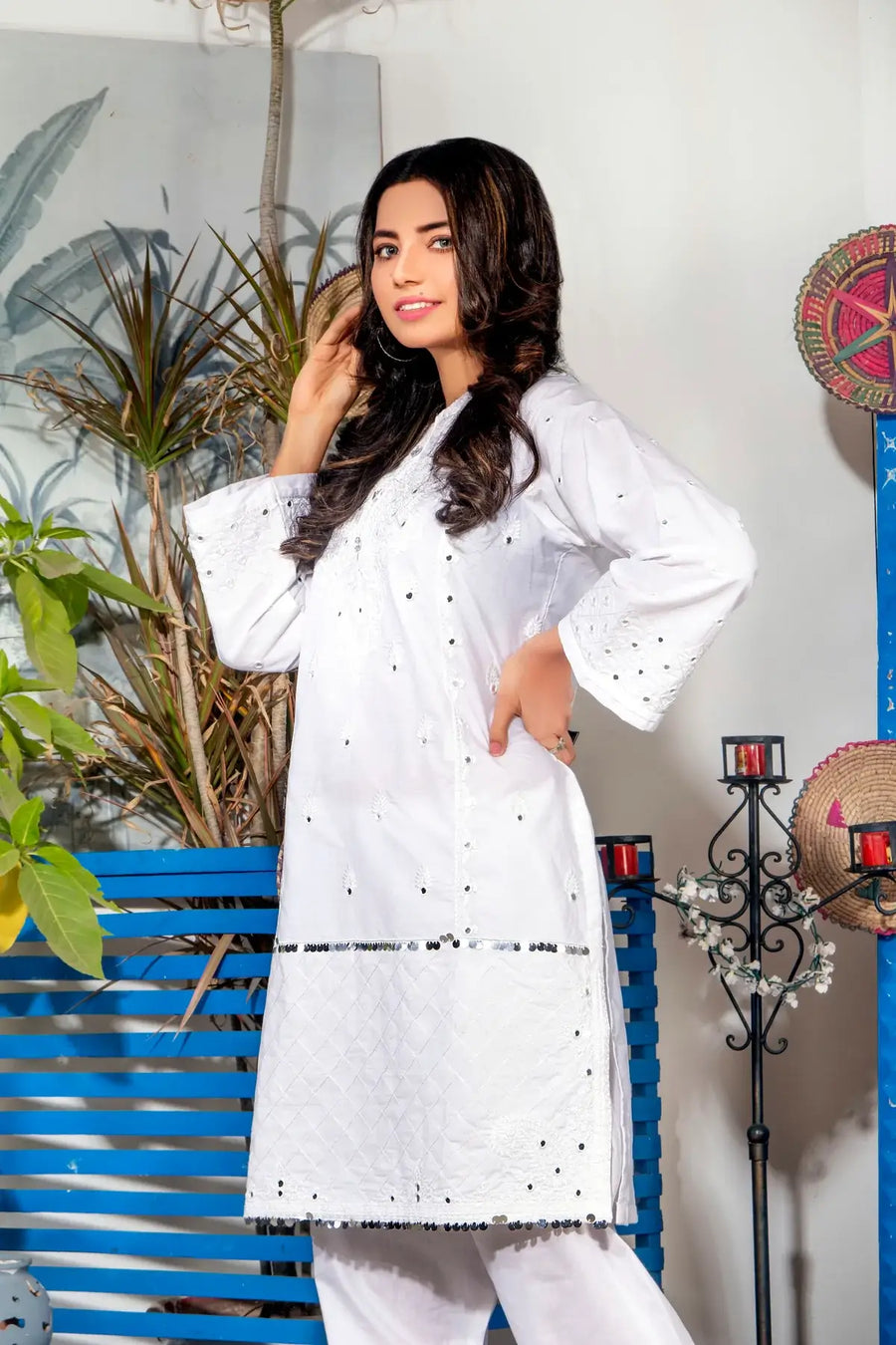 MAK Fashion Ready to Wear 2Pc Embroidered Cotton Suit SWC10021