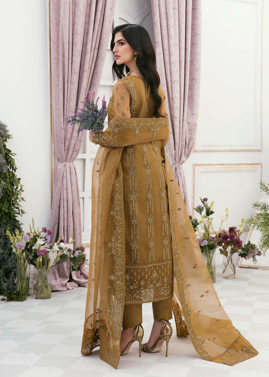 Akbar Aslam Sylvia Luxury Formal Unstitched Organza Suit - SYNTHIA