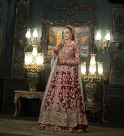 Sumaria’s Couture Bridal Stitched 3Pc Suit - Saffron Bridal