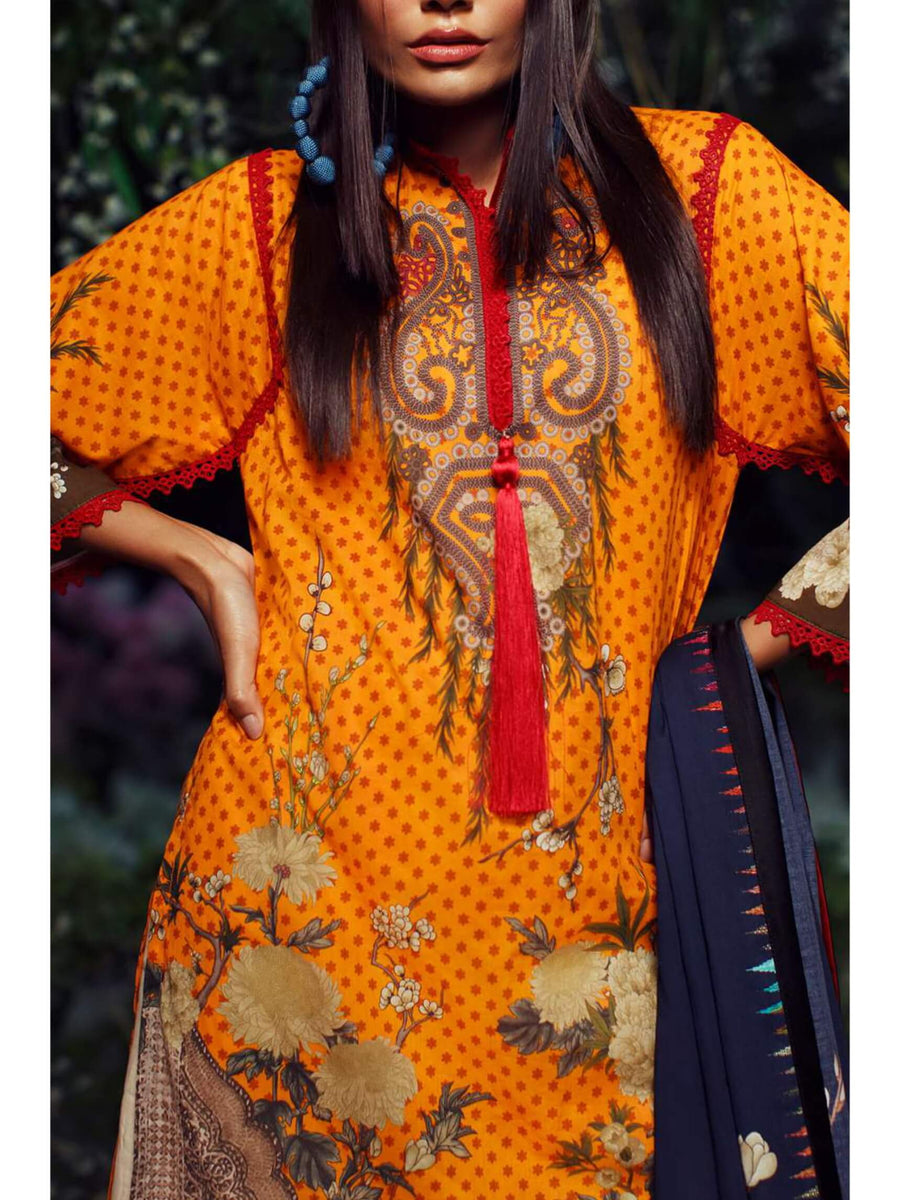 Sana Safinaz Mahay Lawn Summer 2020 Unstitched 2PC Suit SSM-05B - FaisalFabrics.pk