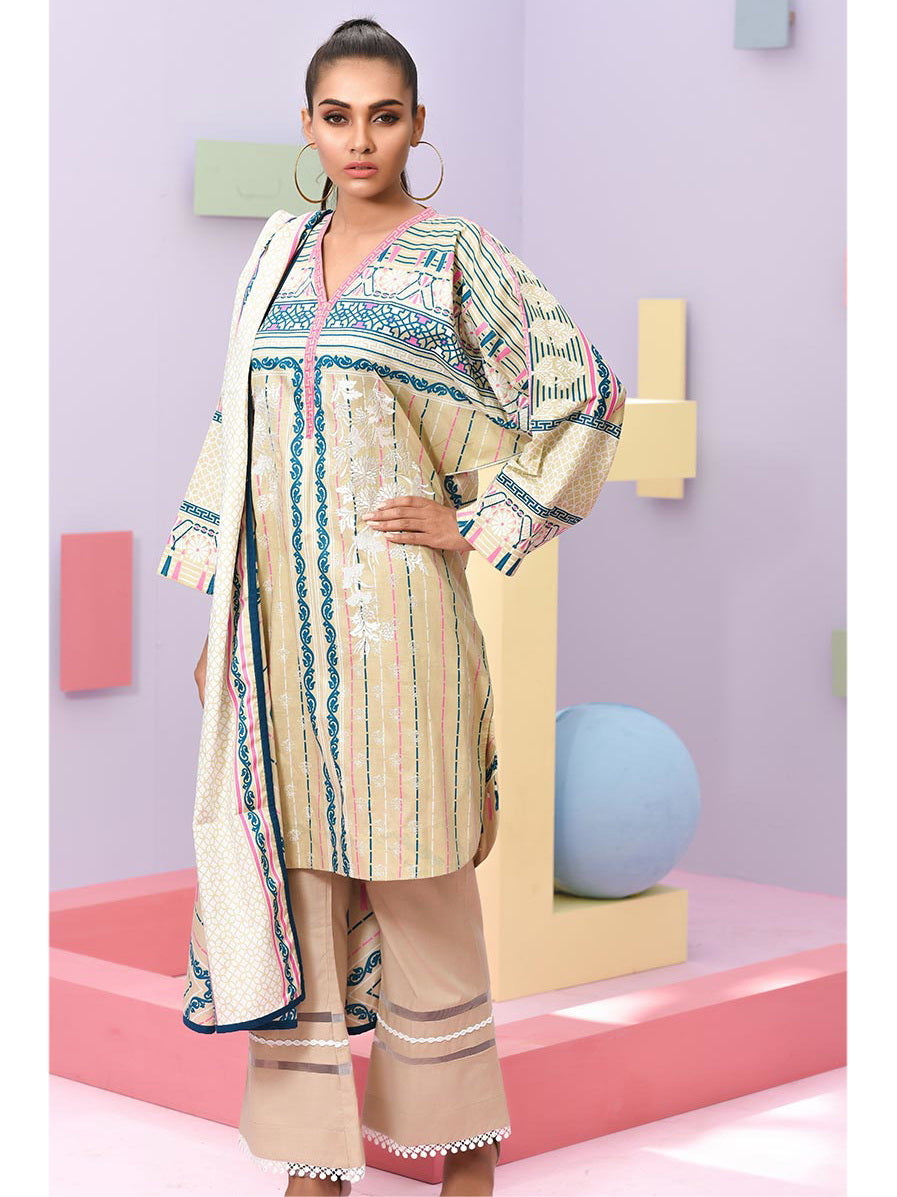 LSM Summer Breeze Embroidered Lawn Collection 2019  Sec 308A - FaisalFabrics.pk