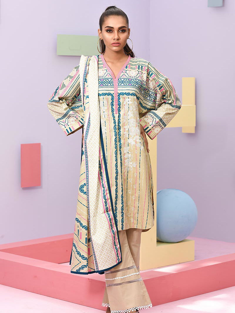 LSM Summer Breeze Embroidered Lawn Collection 2019  Sec 308A - FaisalFabrics.pk