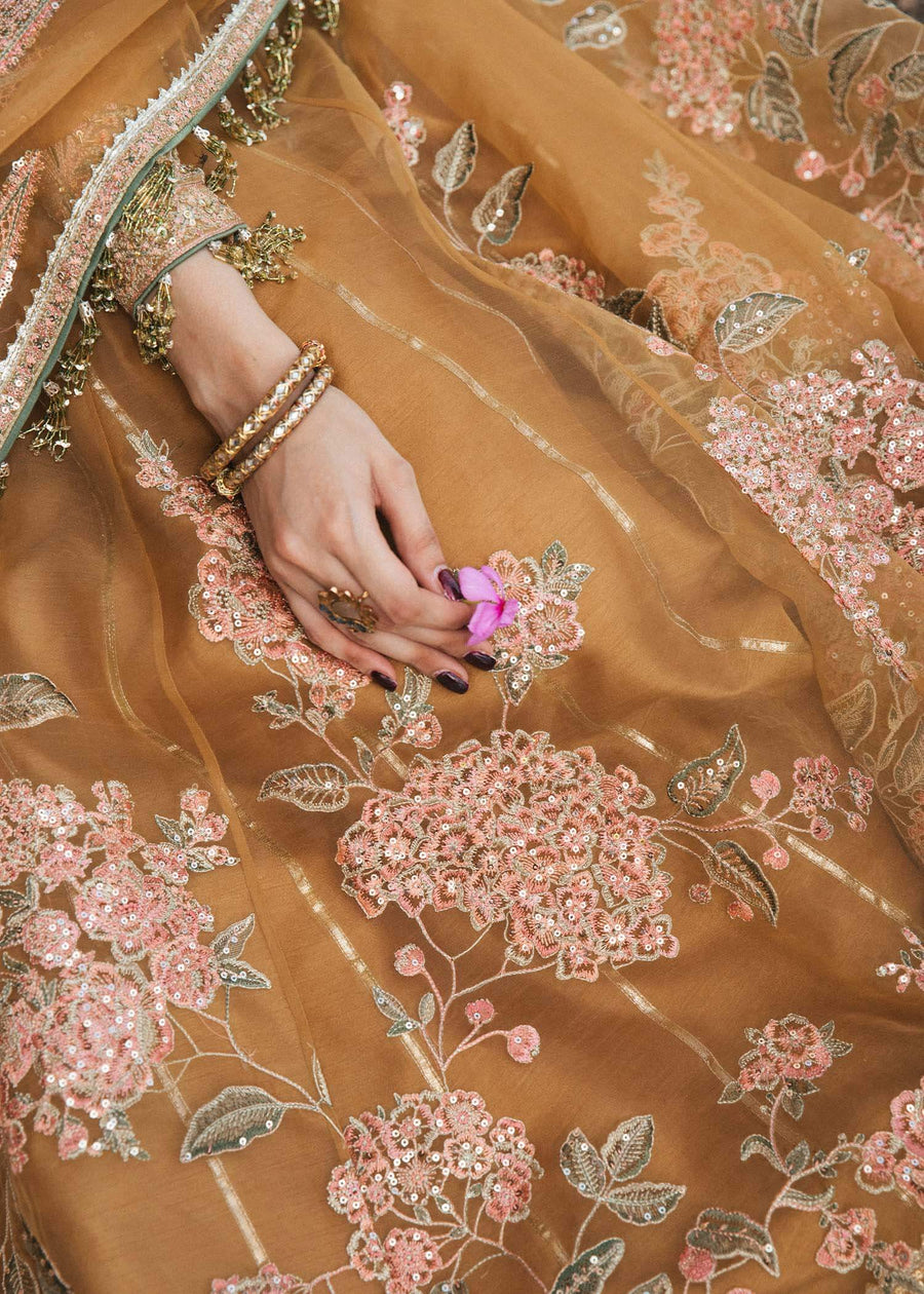 Paar by Hussain Rehar Festive Unstitched 3Pc Organza Suit - Sehar