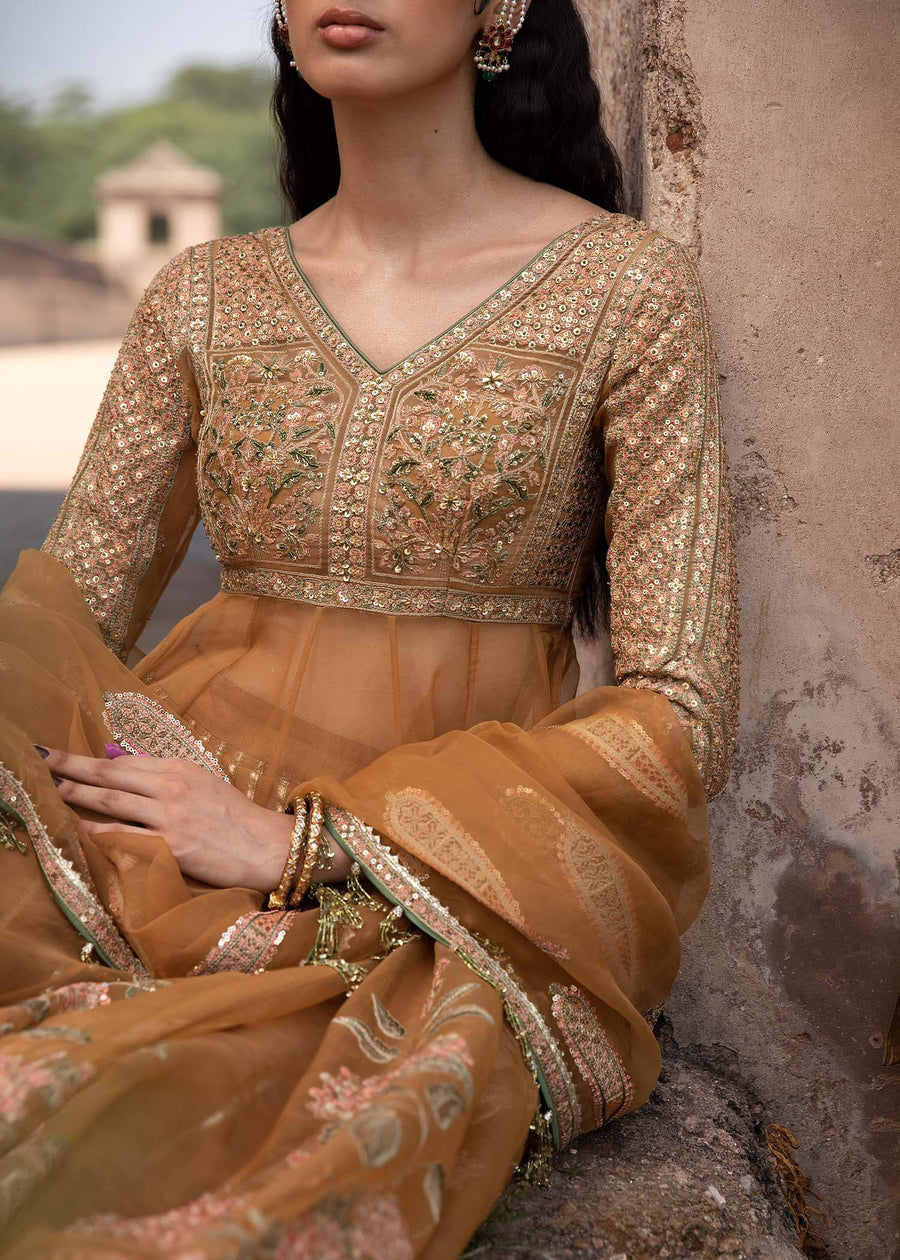Paar by Hussain Rehar Festive Unstitched 3Pc Organza Suit - Sehar