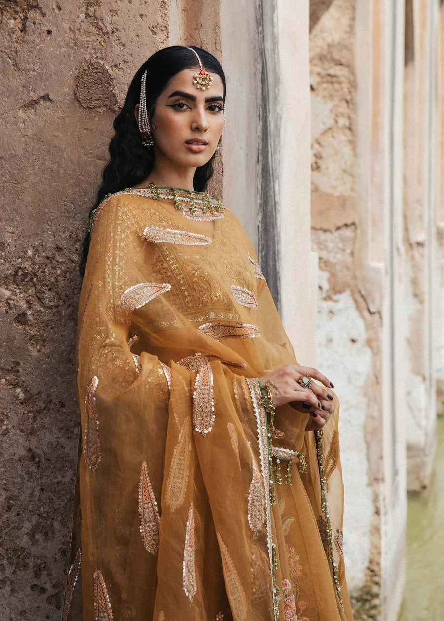 Paar by Hussain Rehar Festive Unstitched 3Pc Organza Suit - Sehar