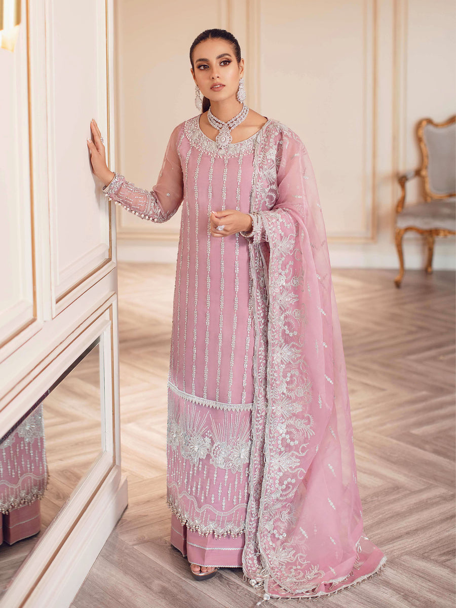 Rang Rasiya Ritzier Wedding Formals Unstitched 3Pc Suit - SHEHERZAD