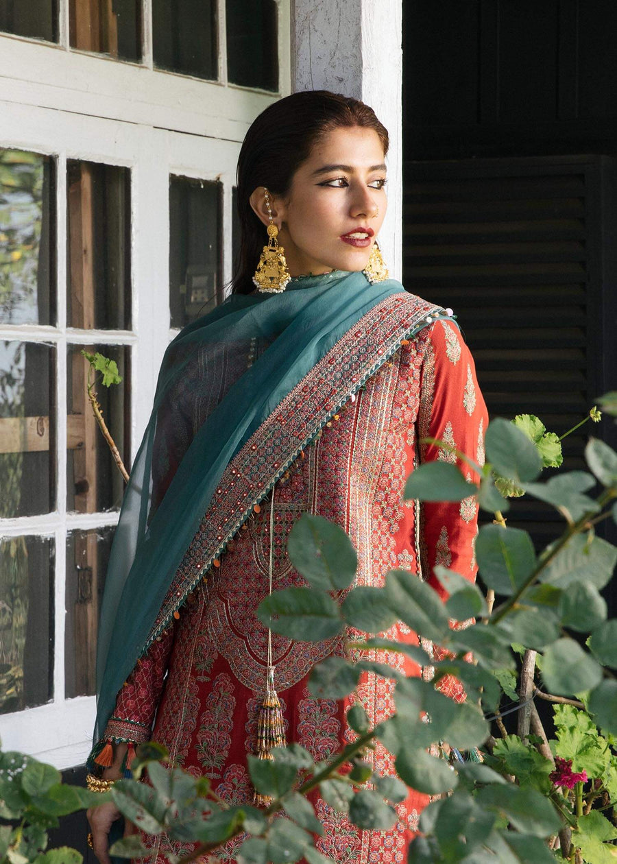 Hussain Rehar Karandi Autumn Winter Unstitched 3Pc Suit - Sonth