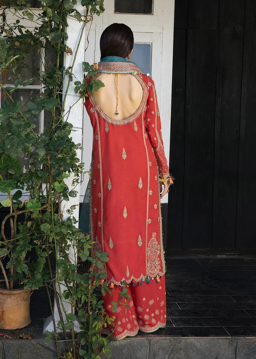 Hussain Rehar Karandi Autumn Winter Unstitched 3Pc Suit - Sonth