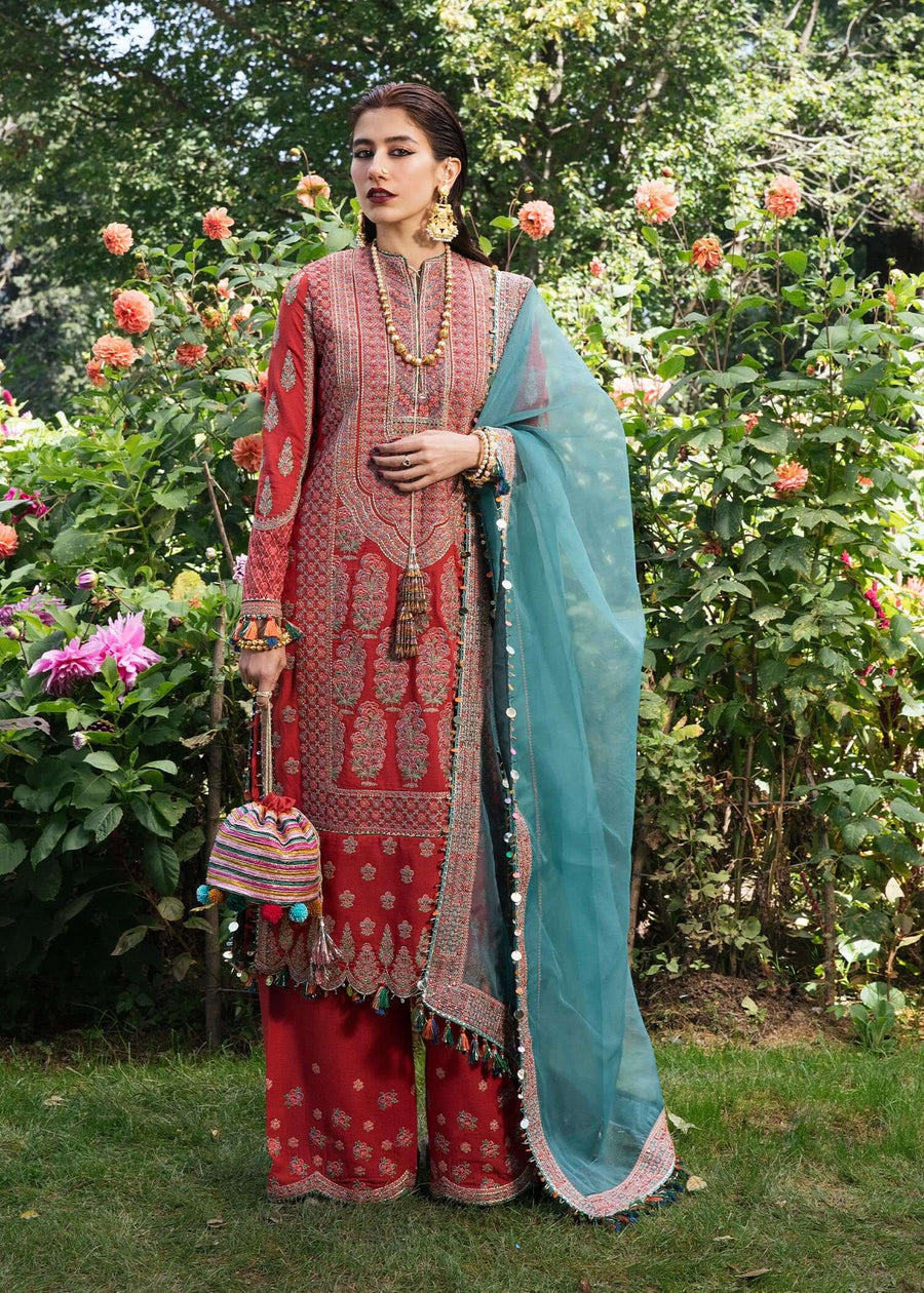 Hussain Rehar Karandi Autumn Winter Unstitched 3Pc Suit - Sonth
