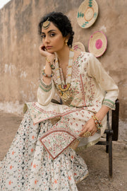 Seroli Spring Unstitched Silk 3Pc Suit - TAJ MAHAL
