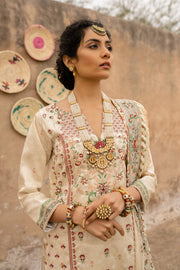 Seroli Spring Unstitched Silk 3Pc Suit - TAJ MAHAL