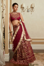 MUSHQ Amour Trousseau De Luxe Wedding Unstitched Suit TDL23-06 RUBY