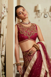 MUSHQ Amour Trousseau De Luxe Wedding Unstitched Suit TDL23-06 RUBY