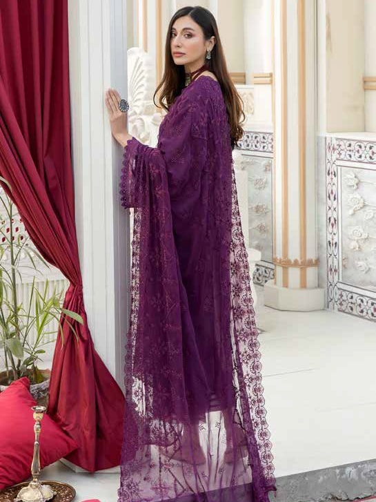 Tehzeeb by Riaz Arts Unstitched Embroidered Swiss Voil 3Pc Suit TL-02