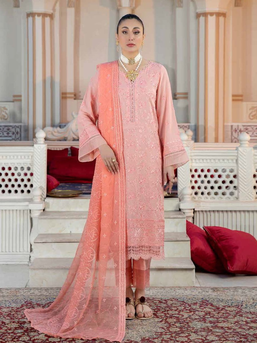 Tehzeeb by Riaz Arts Unstitched Embroidered Swiss Voil 3Pc Suit TL-04