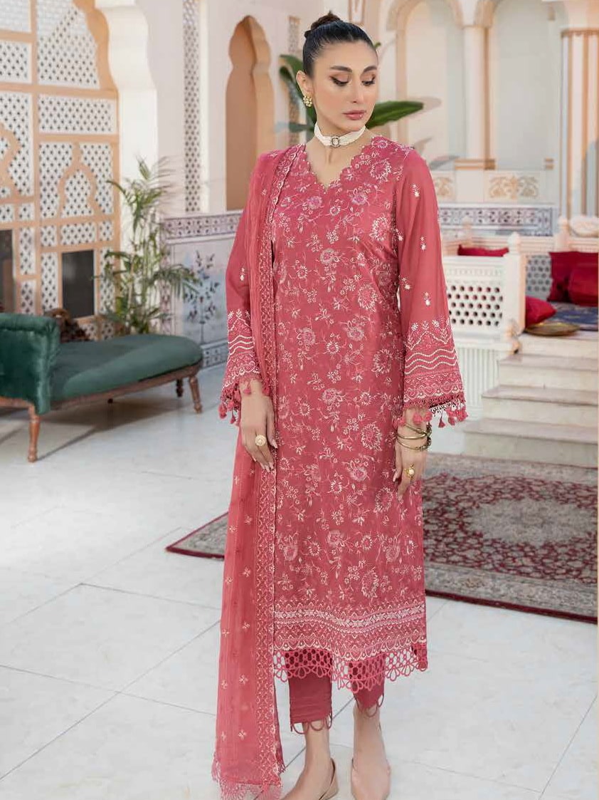 Tehzeeb by Riaz Arts Unstitched Embroidered Swiss Voil 3Pc Suit TL-06