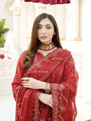 Tehzeeb by Riaz Arts Unstitched Embroidered Swiss Voil 3Pc Suit TL-08