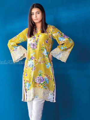 Gul Ahmed Essential Embroidered Lawn 2Pc Suit TL-12011 - FaisalFabrics.pk