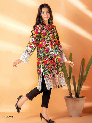 Gul Ahmed Essential Embroidered Lawn 2Pc Suit TL-12013 - FaisalFabrics.pk