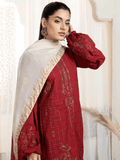 Tehzeeb by Riaz Arts Embroidered Leather Peach 3Pc Suit TL-163