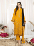 Tehzeeb by Riaz Arts Embroidered Leather Peach 3Pc Suit TL-169