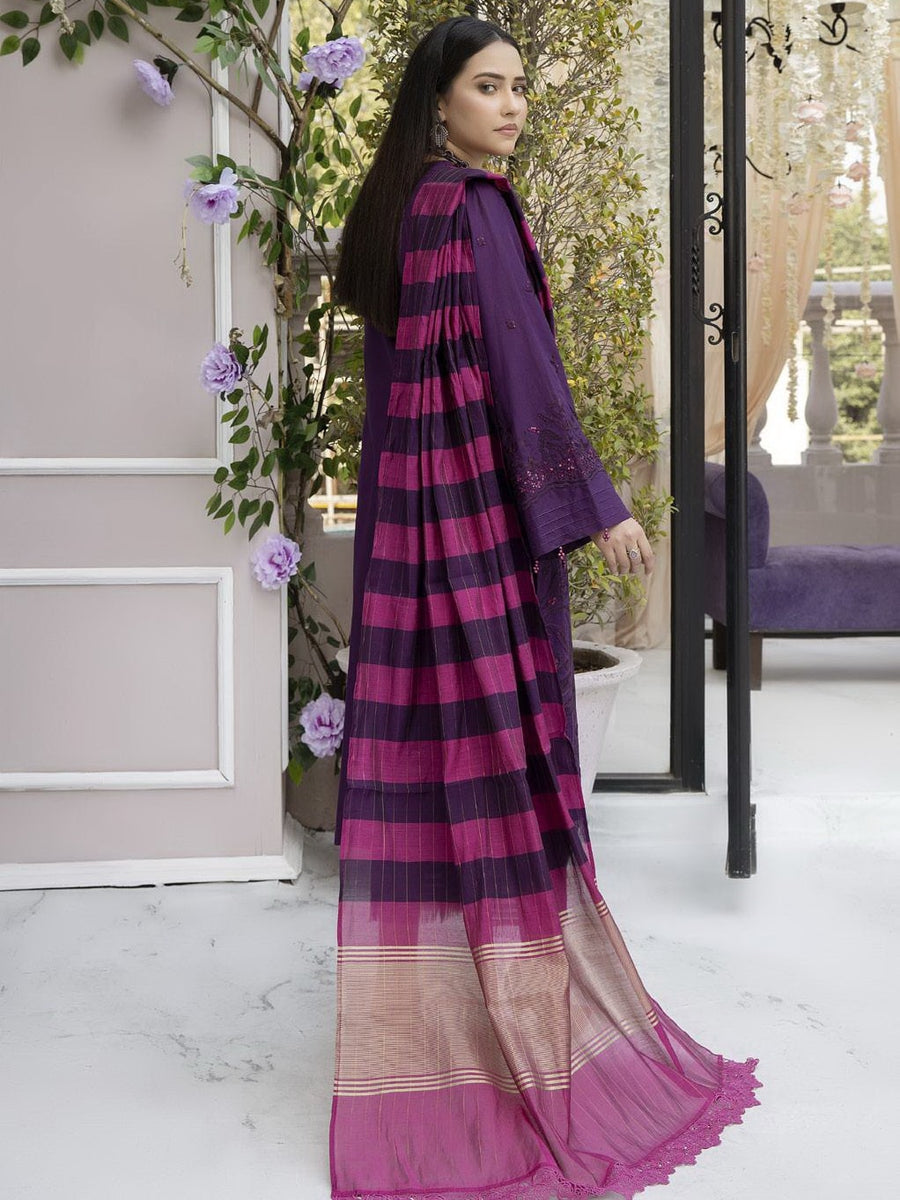 Tehzeeb by Riaz Arts Embroidered Lawn Unstitched 3 Piece Suit TL-17