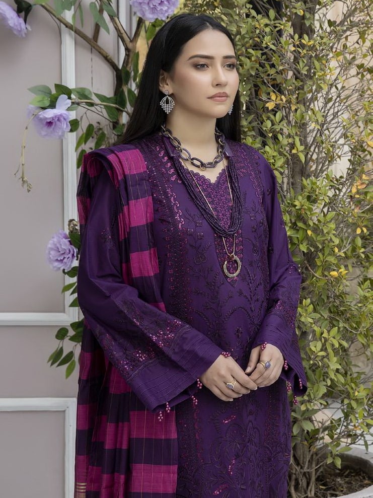 Tehzeeb by Riaz Arts Embroidered Lawn Unstitched 3 Piece Suit TL-17