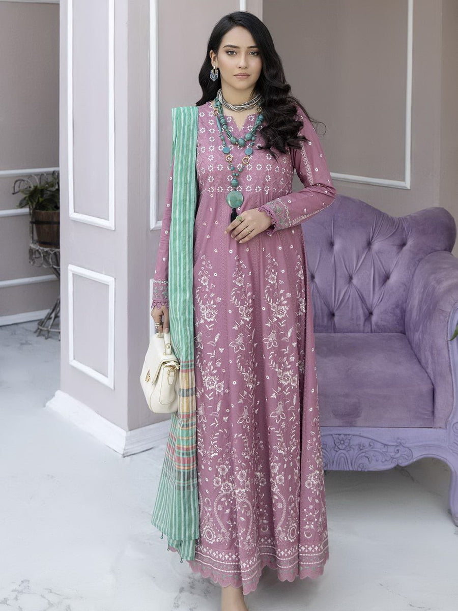 Tehzeeb by Riaz Arts Embroidered Lawn Unstitched 3 Piece Suit TL-20