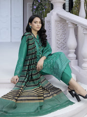Tehzeeb by Riaz Arts Embroidered Lawn Unstitched 3 Piece Suit TL-22