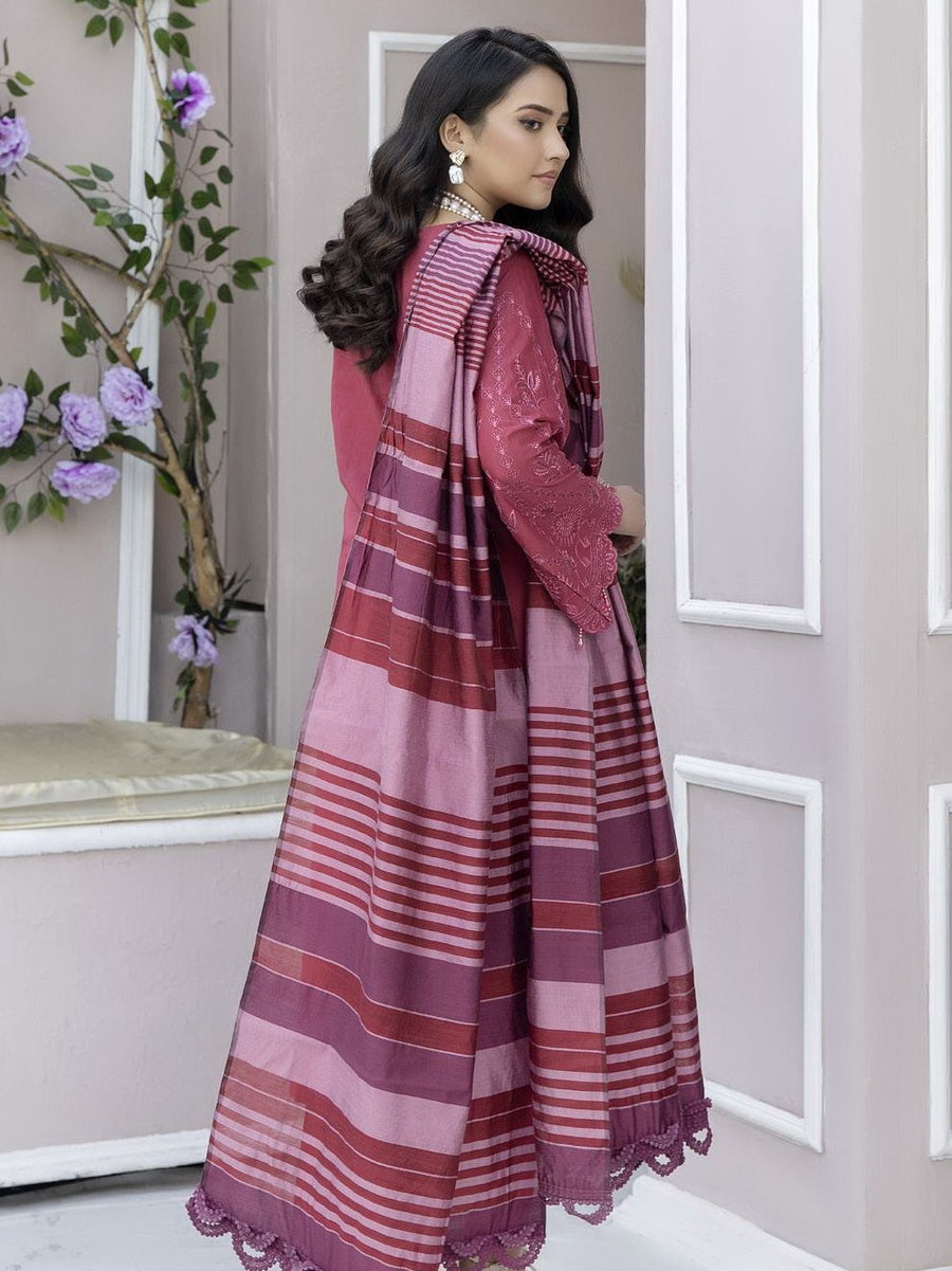 Tehzeeb by Riaz Arts Embroidered Lawn Unstitched 3 Piece Suit TL-23