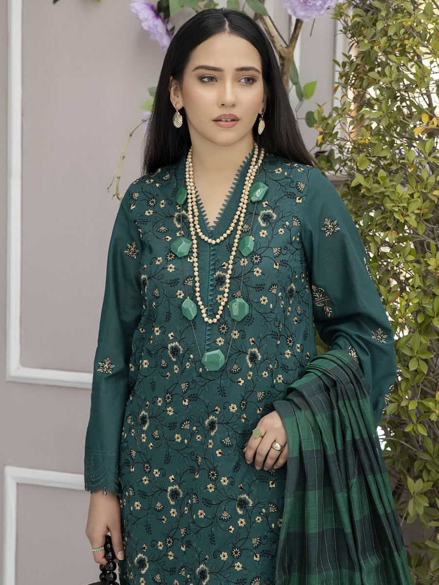 Tehzeeb by Riaz Arts Embroidered Lawn Unstitched 3 Piece Suit TL-24