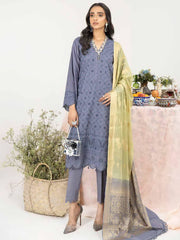 Tehzeeb by Riaz Arts Schiffli Chikankari Lawn Unstitched 3 Piece TL-28