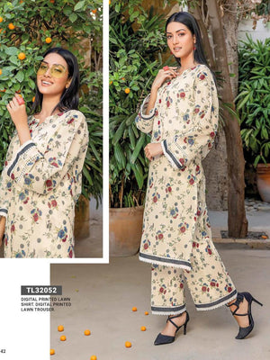 GulAhmed Summer Essential Lawn Unstitched Printed 2Pc Suit TL-32052