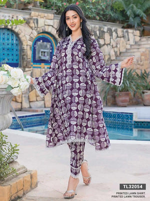 GulAhmed Summer Essential Lawn Unstitched Printed 2Pc Suit TL-32054