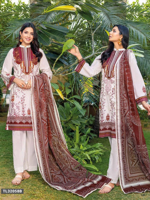 GulAhmed Summer Essential Lawn Unstitched Printed 2Pc Suit TL-32058B