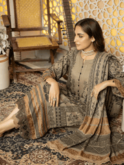 Tehzeeb by Riaz Arts Unstitchedd Velvet Jacquard 3Pc Suit TL-41