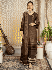 Tehzeeb by Riaz Arts Unstitchedd Velvet Jacquard 3Pc Suit TL-43