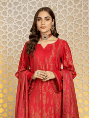Tehzeeb by Riaz Arts Unstitchedd Velvet Jacquard 3Pc Suit TL-44