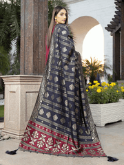 Tehzeeb by Riaz Arts Embroidered Suit With Velvet Shawl TL-73-1