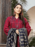 Tehzeeb by Riaz Arts Embroidered Suit With Velvet Shawl TL-73-2