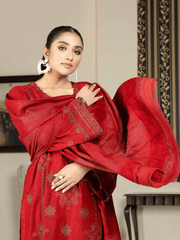 Tehzeeb by Riaz Arts Embroidered Suit With Velvet Shawl TL-79-4