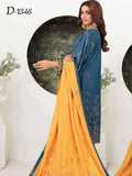 Tawakkal Fabrics Belvedere Viscose Broshia Banarsi 3 Piece Suit D-1346 - FaisalFabrics.pk