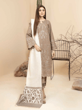 Tehzeeb by Riaz Arts khaddar with Jacquard Shawl 3Pc Suit TL-149