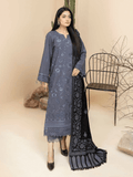 Tehzeeb by Riaz Arts khaddar with Jacquard Shawl 3Pc Suit TL-151