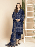 Tehzeeb by Riaz Arts khaddar with Jacquard Shawl 3Pc Suit TL-158