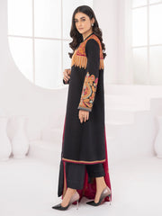 LimeLight Winter Unstitched Printed Khaddar 2Pc Suit U1415 Black