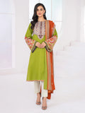 LimeLight Winter Unstitched Printed Khaddar 2Pc Suit U1415 Green